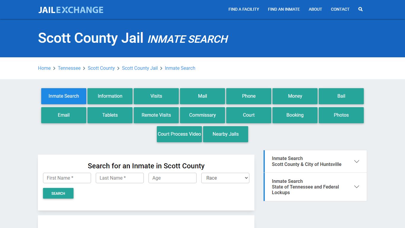 Scott County Jail, TN Inmate Search: Roster & Mugshots - Jail Exchange